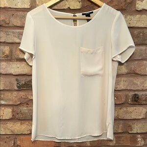 Forever 21 Cream Short Sleeve Top